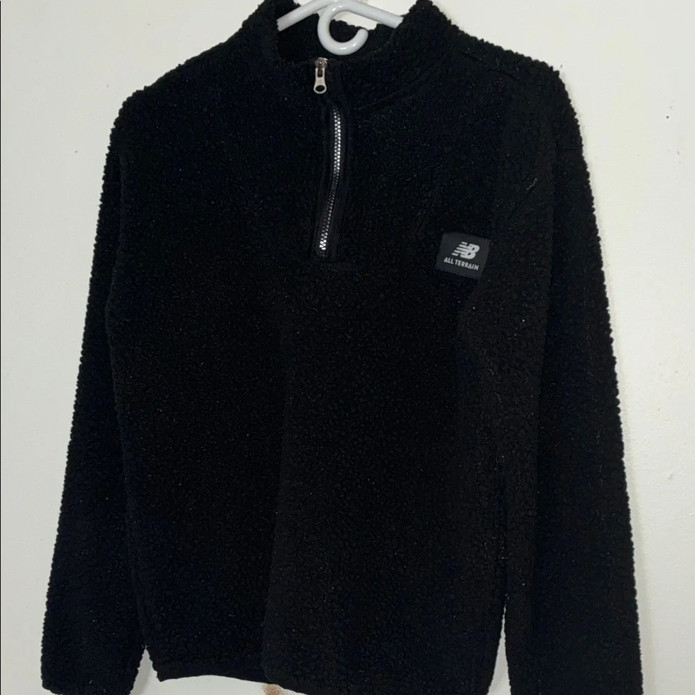 New Balance Boys Zip-Up Black Sweater